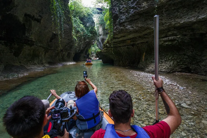 Boating At Martvili Canyon 2 DAYS OF PURE HIKE – GROUP TOUR FROM BATUMI