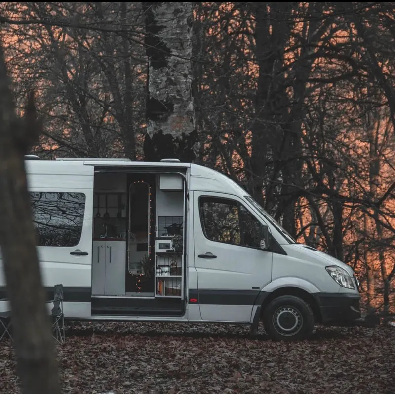 Campervan In The Forest CAMPERVAN EXPEDITION 