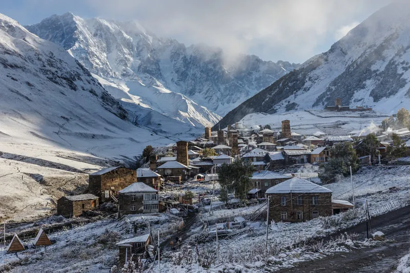 Winter Village Jpg Day tour from Mestia to Ushguli