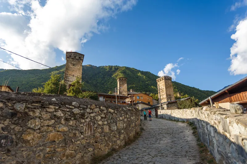 Towers In Mestia 1 Mestia-Ushguli trek – 5 days tour from Batumi