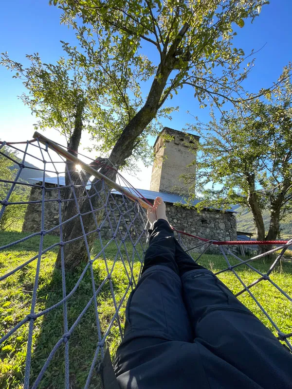 Chilling In Zhabeshi 1 Mestia-Ushguli trek – 5 days tour from Kutaisi