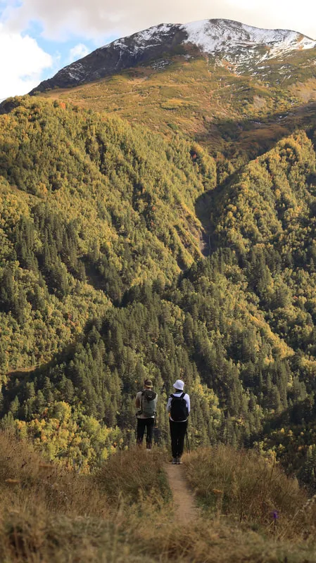 Hikers On Mestia Ushguli Trek 1 Mestia-Ushguli trek – 5 days tour from Kutaisi