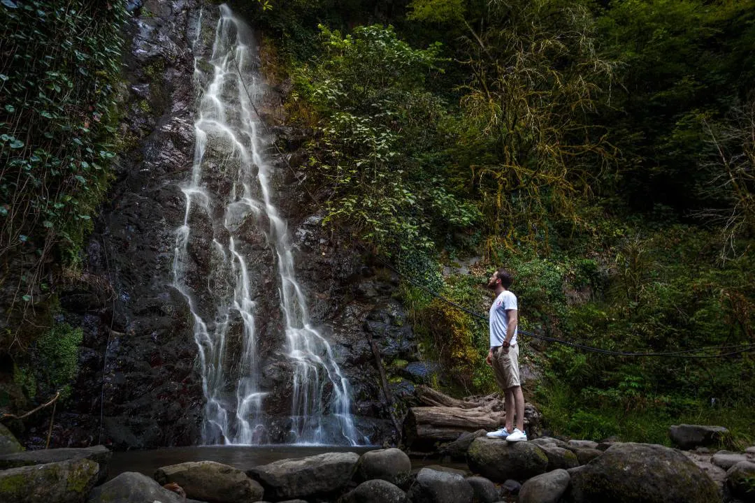 Giga Paghava At Mirveti Waterfall 1 THE BEST TOUR FROM BATUMI