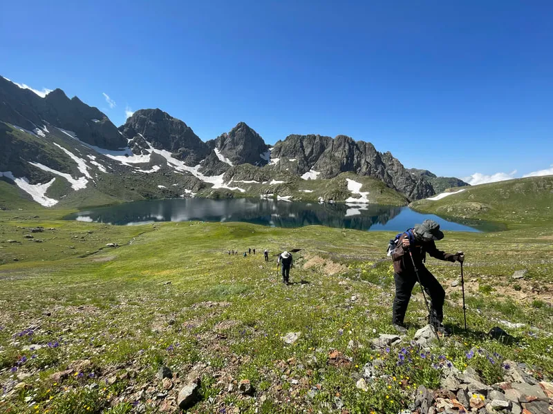 Hiking At Tobavarchkhili Lake Tobavarchkhili lakes trek – Guided tour from Kutaisi